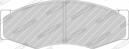 Ferodo FDB710 - Kit de plaquettes de frein, frein à disque cwaw.fr