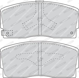 Ferodo FDB718 - Kit de plaquettes de frein, frein à disque cwaw.fr