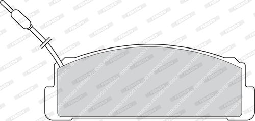 Ferodo FDB734 - Kit de plaquettes de frein, frein à disque cwaw.fr
