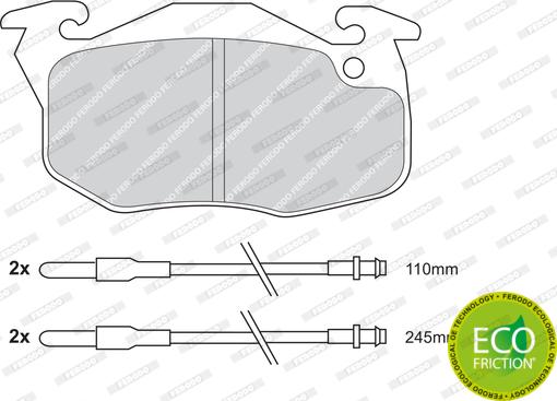 Ferodo FDB729 - Kit de plaquettes de frein, frein à disque cwaw.fr