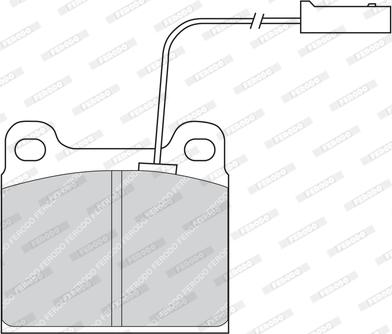 Ferodo FDB724 - Kit de plaquettes de frein, frein à disque cwaw.fr