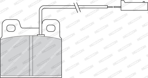 Ferodo FDB728 - Kit de plaquettes de frein, frein à disque cwaw.fr