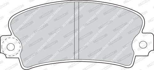 Ferodo FDB72 - Kit de plaquettes de frein, frein à disque cwaw.fr