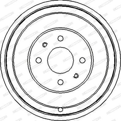 Ferodo FDR329022 - Tambour de frein cwaw.fr