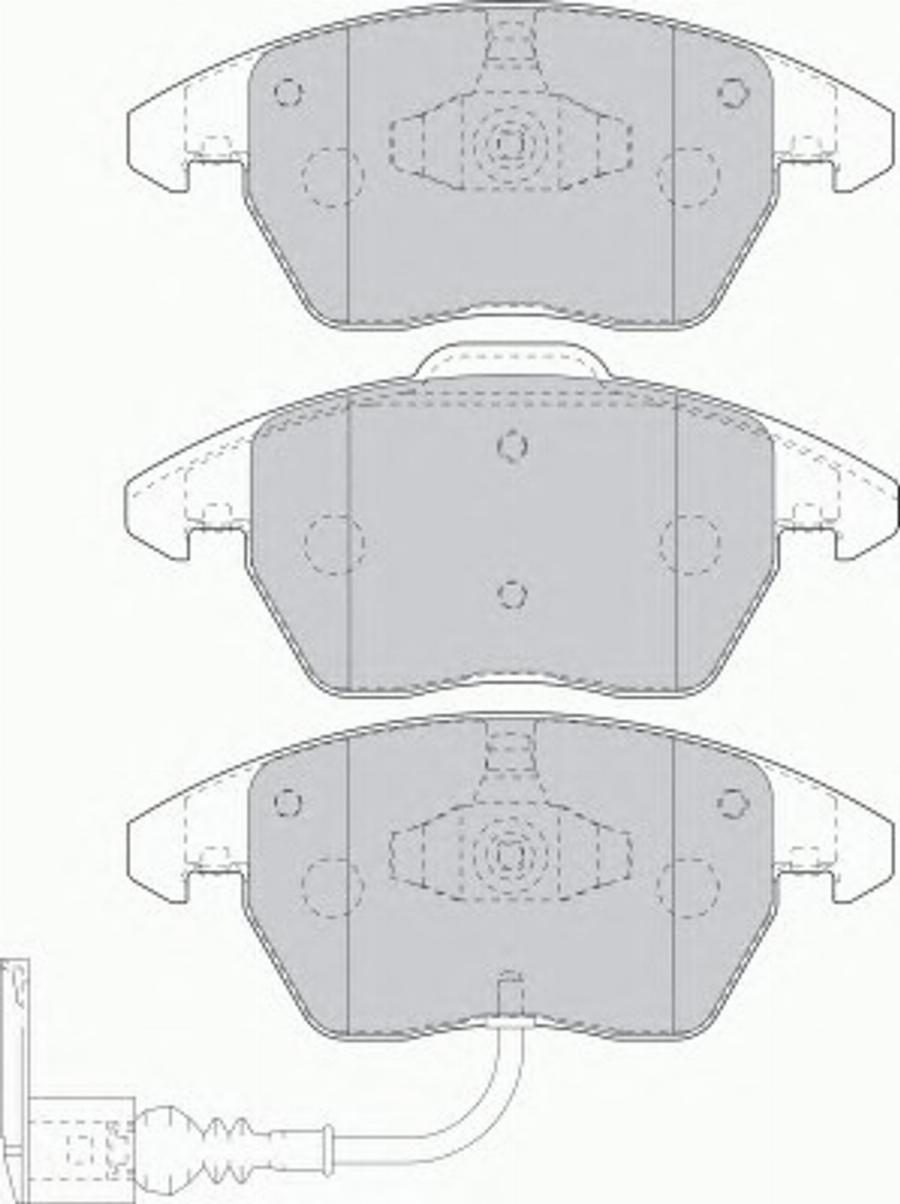 Ferodo FDS1641 - Kit de plaquettes de frein, frein à disque cwaw.fr