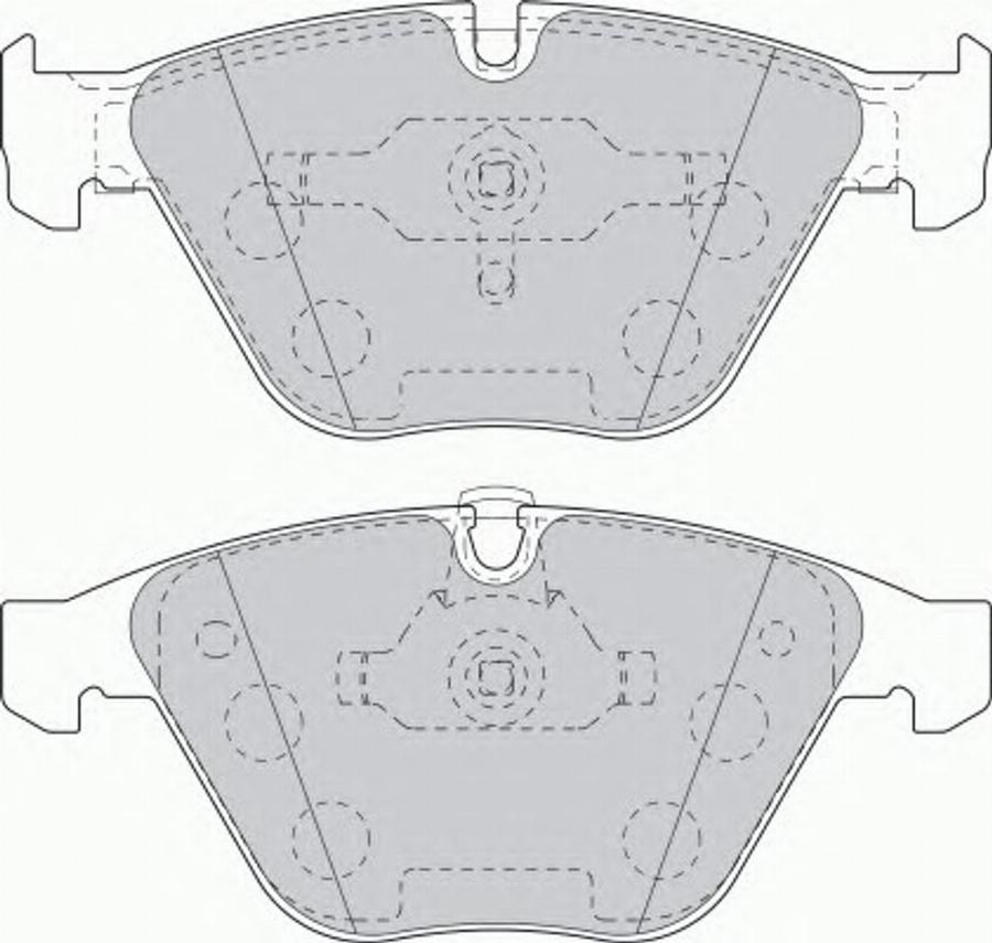 Ferodo FDS1628 - Kit de plaquettes de frein, frein à disque cwaw.fr