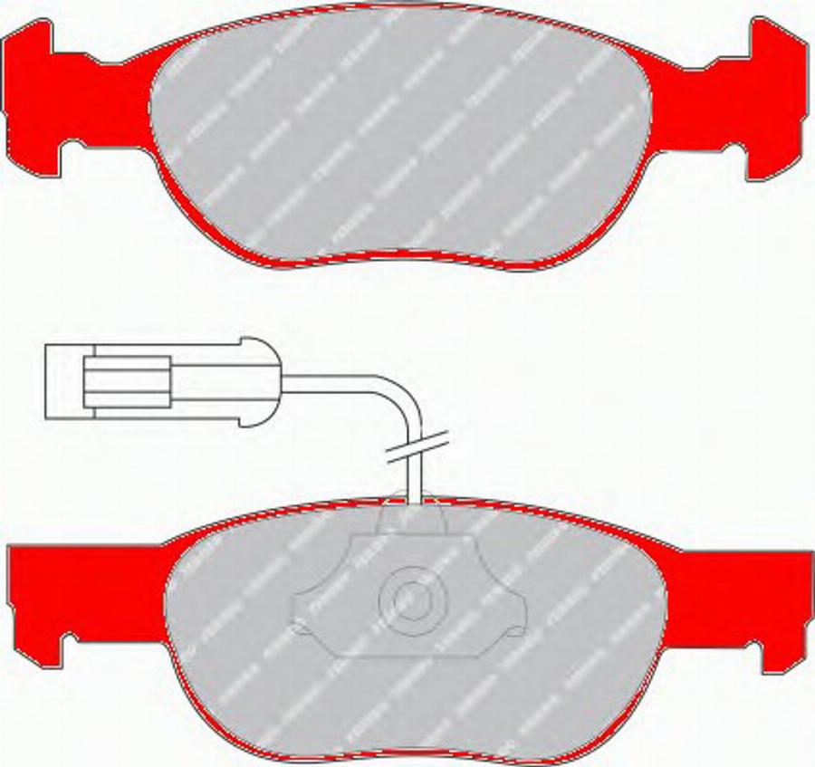 Ferodo FDS1040 - Kit de plaquettes de frein, frein à disque cwaw.fr