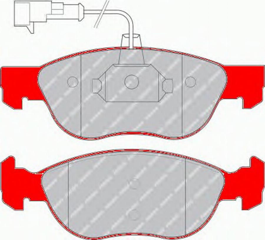 Ferodo FDS1056 - Kit de plaquettes de frein, frein à disque cwaw.fr