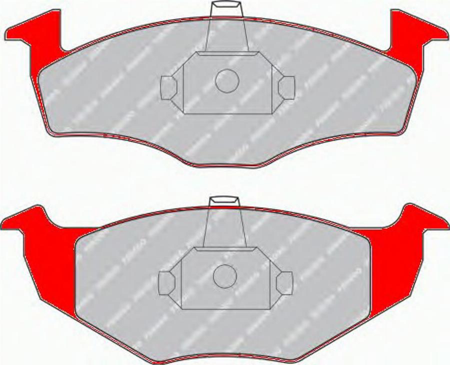 Ferodo FDS1101 - Kit de plaquettes de frein, frein à disque cwaw.fr