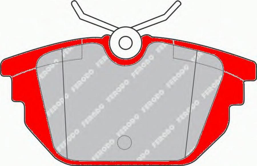 Ferodo FDS1113 - Kit de plaquettes de frein, frein à disque cwaw.fr