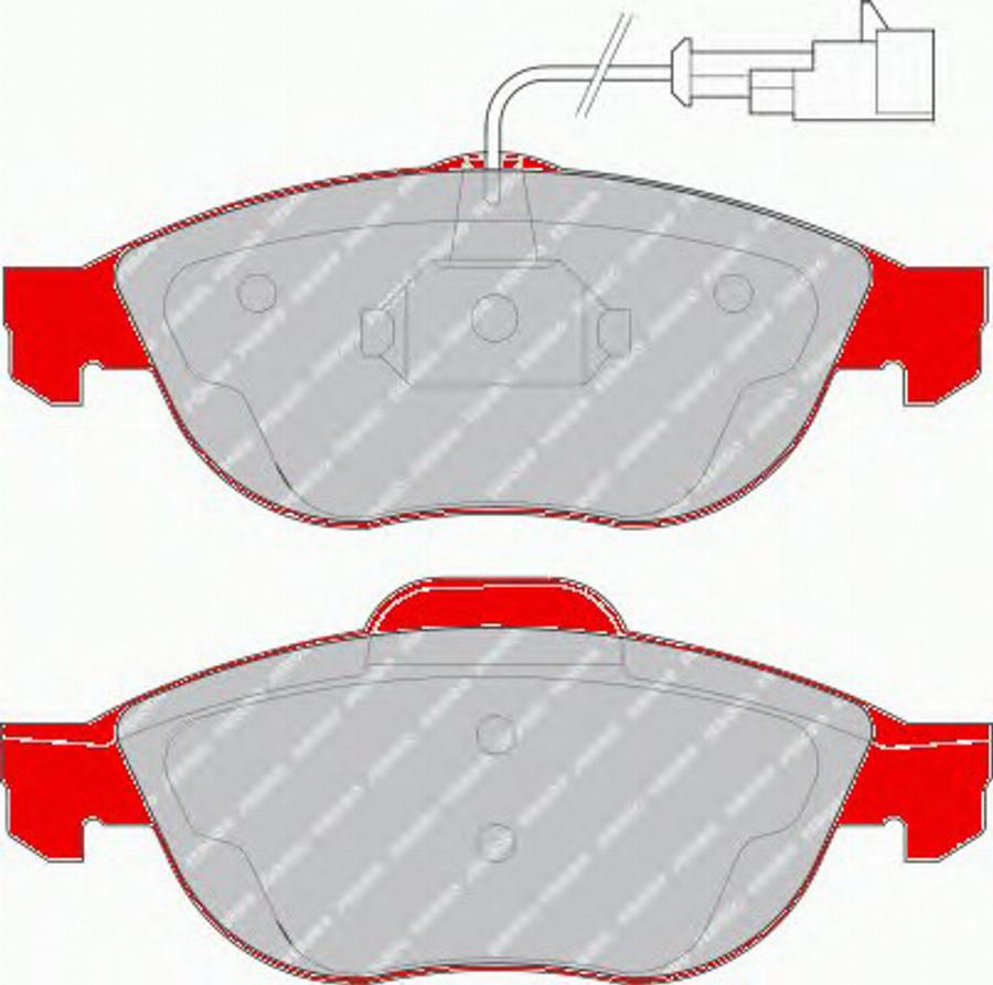 Ferodo FDS1134 - Kit de plaquettes de frein, frein à disque cwaw.fr