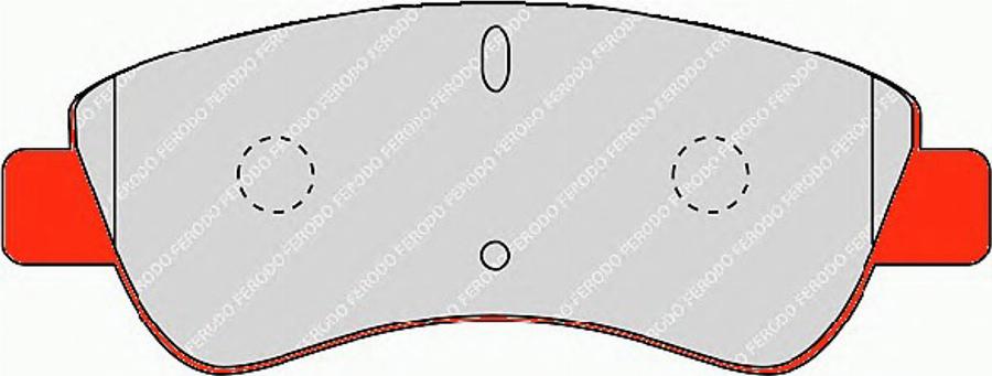 Ferodo FDS1399 - Kit de plaquettes de frein, frein à disque cwaw.fr