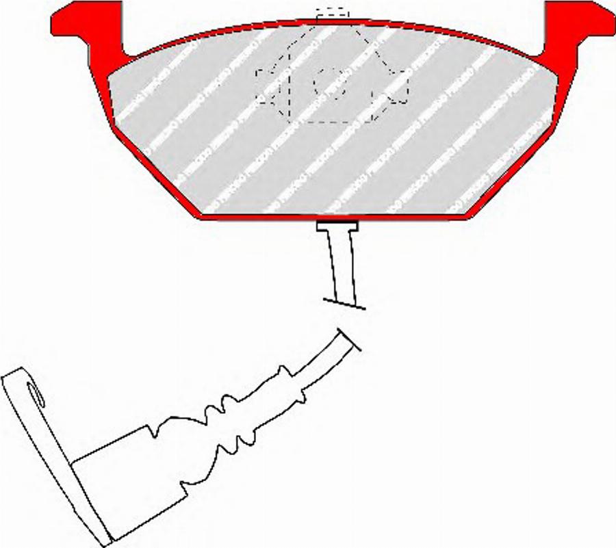 Ferodo FDS1398 - Kit de plaquettes de frein, frein à disque cwaw.fr