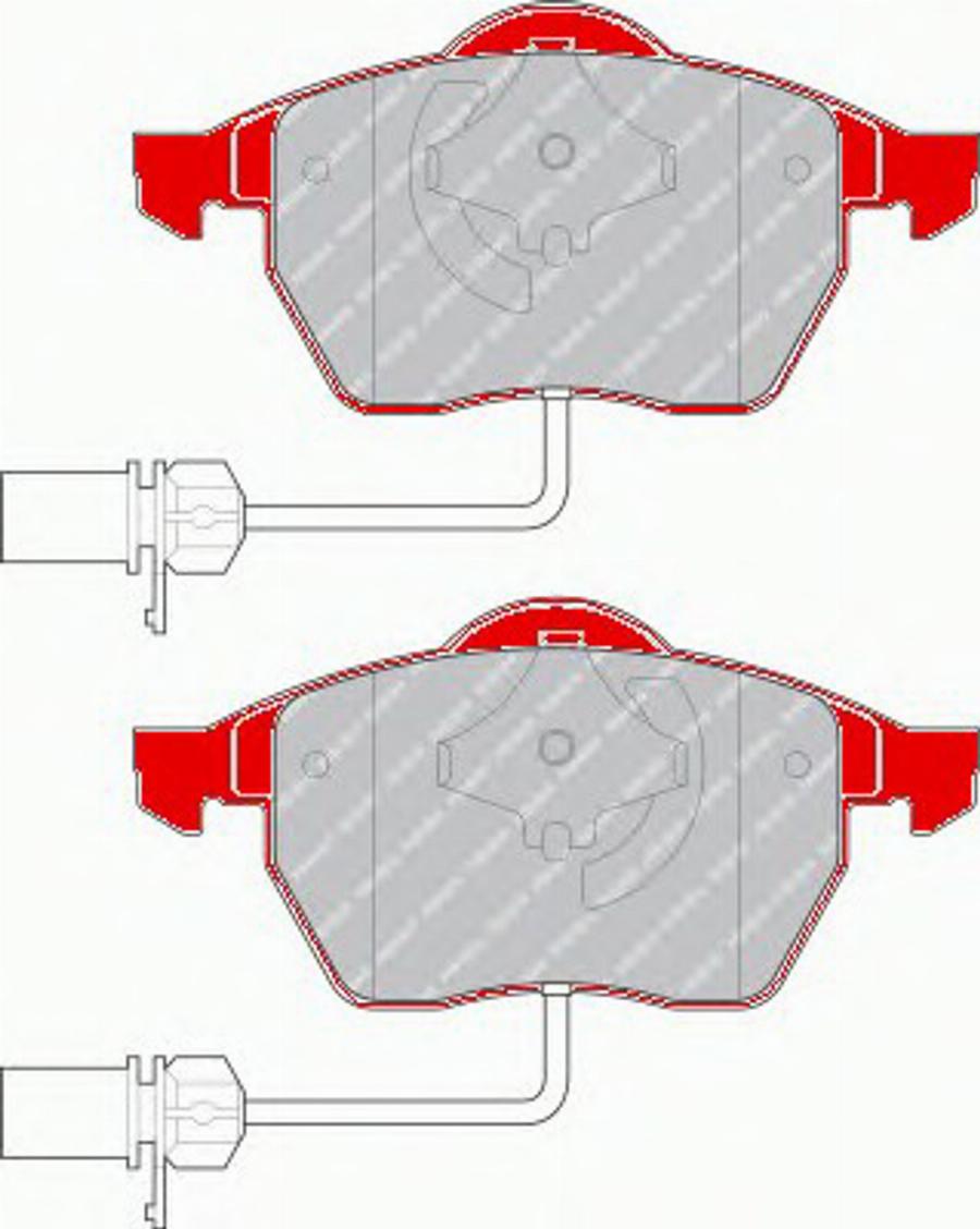 Ferodo FDS1323 - Kit de plaquettes de frein, frein à disque cwaw.fr