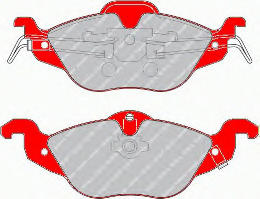 Ferodo FDS1293 - Kit de plaquettes de frein, frein à disque cwaw.fr