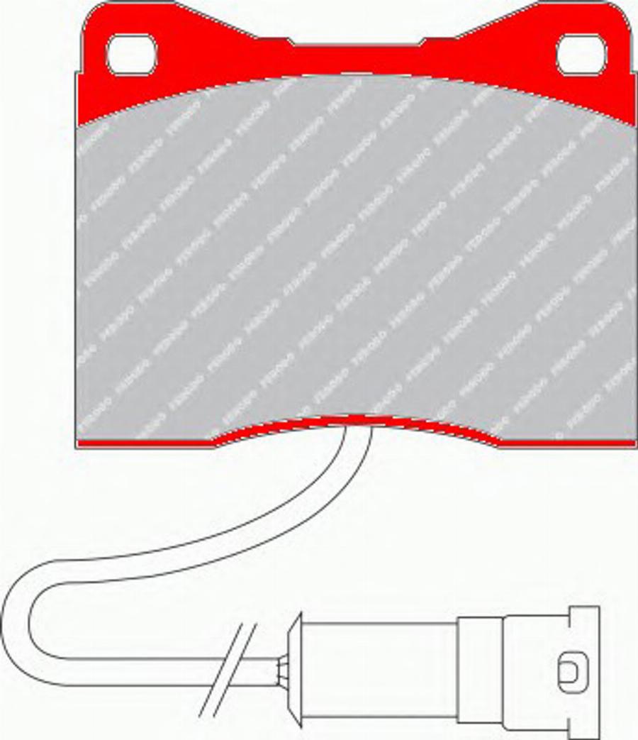 Ferodo FDS399 - Kit de plaquettes de frein, frein à disque cwaw.fr