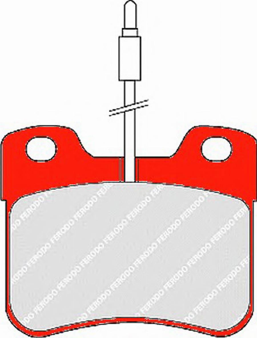 Ferodo FDS745 - Kit de plaquettes de frein, frein à disque cwaw.fr