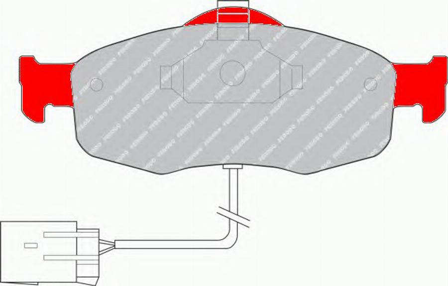 Ferodo FDS766 - Kit de plaquettes de frein, frein à disque cwaw.fr