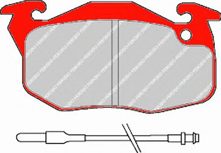 Ferodo FDS729 - Kit de plaquettes de frein, frein à disque cwaw.fr