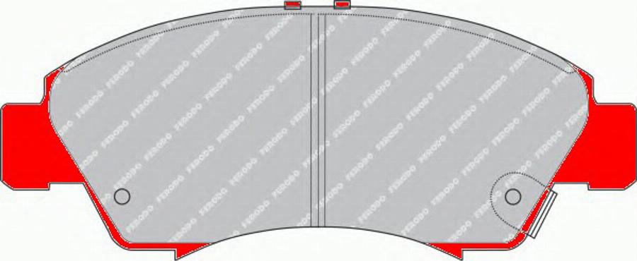 Ferodo FDS777 - Kit de plaquettes de frein, frein à disque cwaw.fr