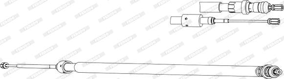 Ferodo FHB433026 - Tirette à câble, frein de stationnement cwaw.fr