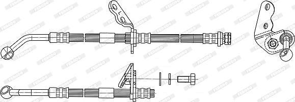 Ferodo FHY3216 - Flexible de frein cwaw.fr