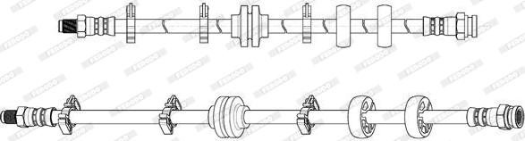 Ferodo FHY2770 - Flexible de frein cwaw.fr