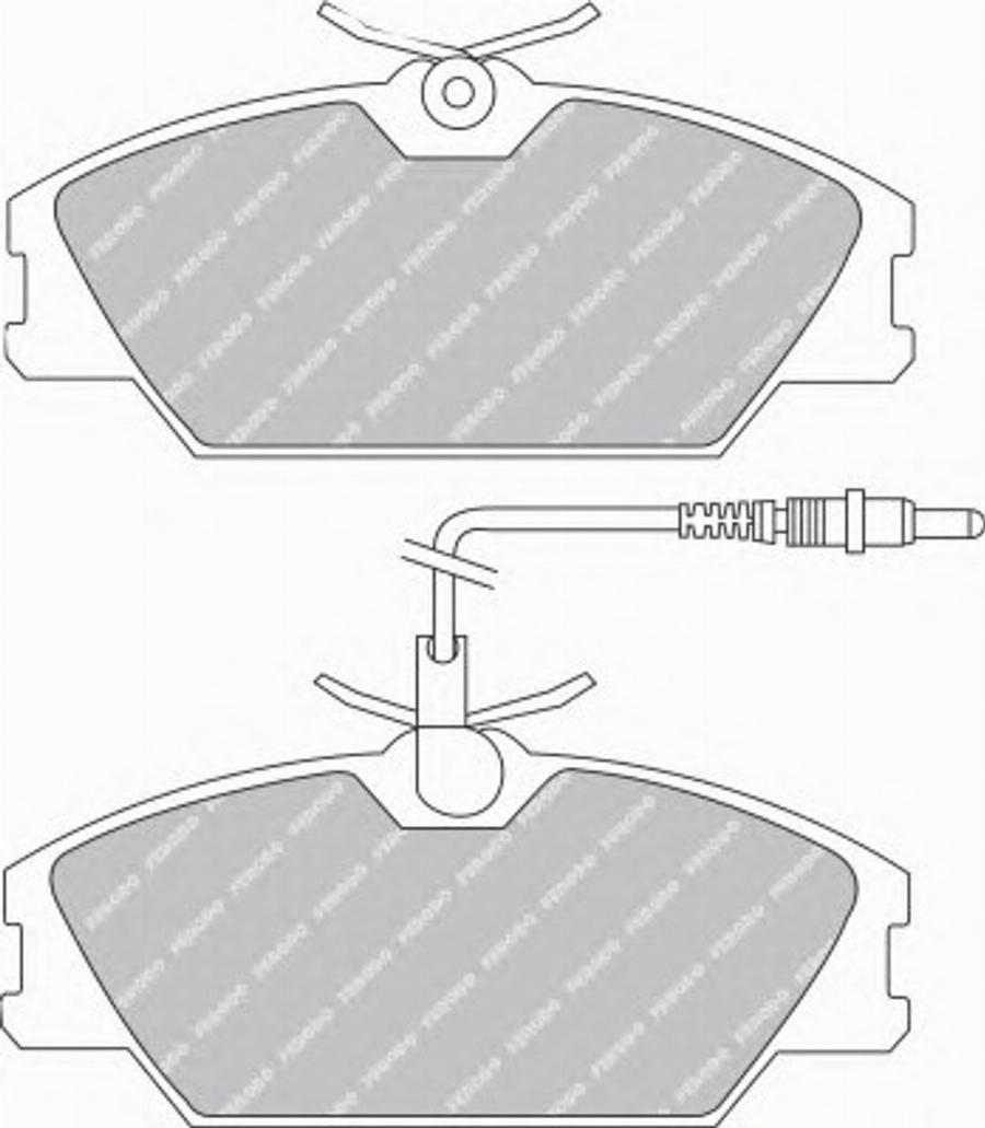 Ferodo FQT406 - Kit de plaquettes de frein, frein à disque cwaw.fr