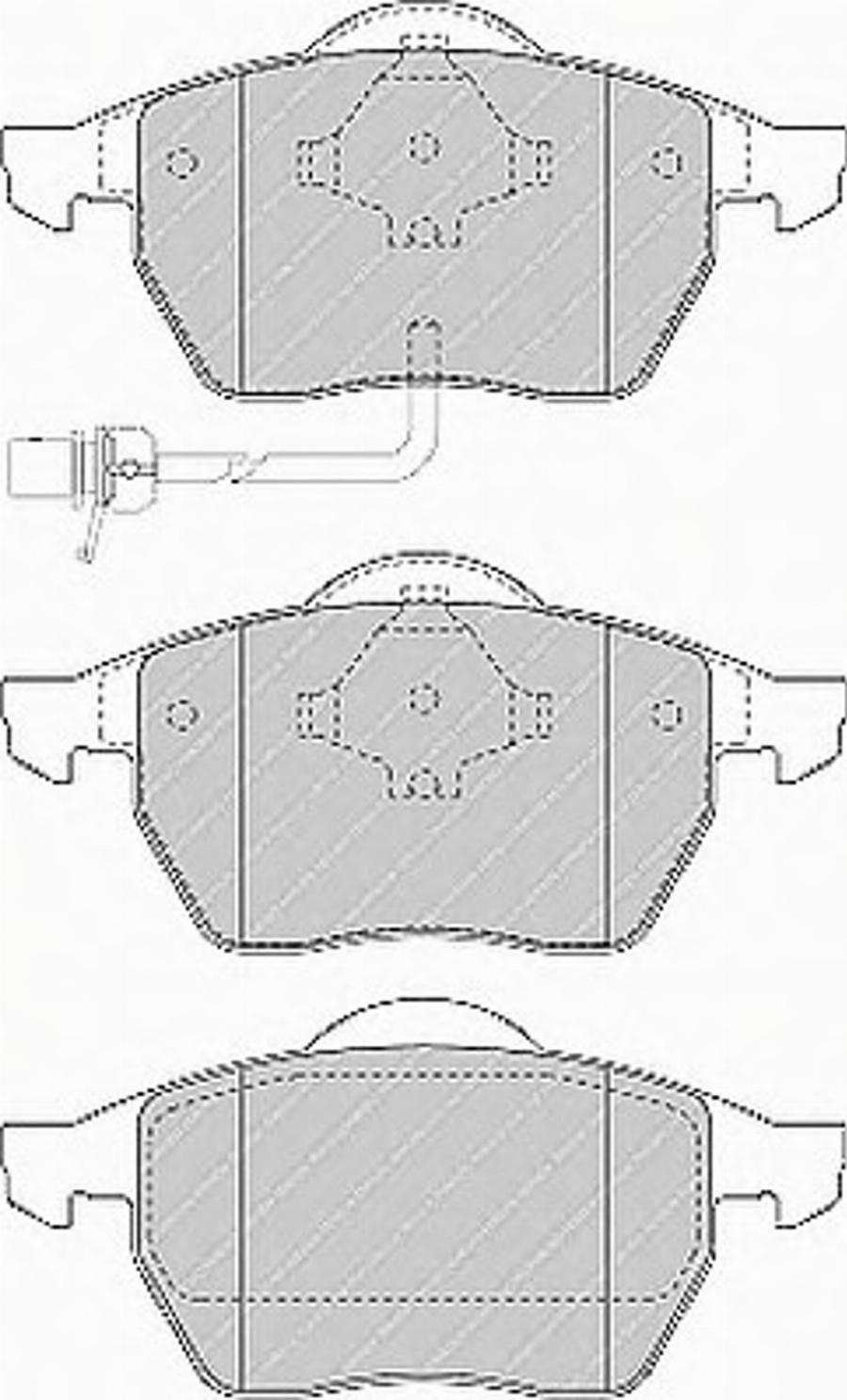 Ferodo FQT1496 - Kit de plaquettes de frein, frein à disque cwaw.fr