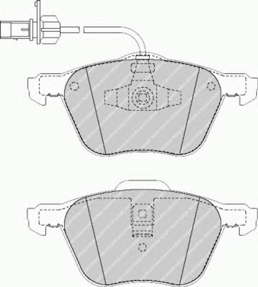 Ferodo FQT1497 - Kit de plaquettes de frein, frein à disque cwaw.fr