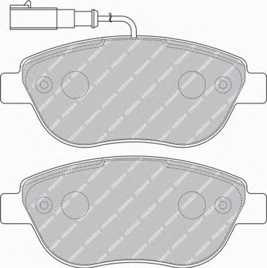 Ferodo FSL1467 - Kit de plaquettes de frein, frein à disque cwaw.fr