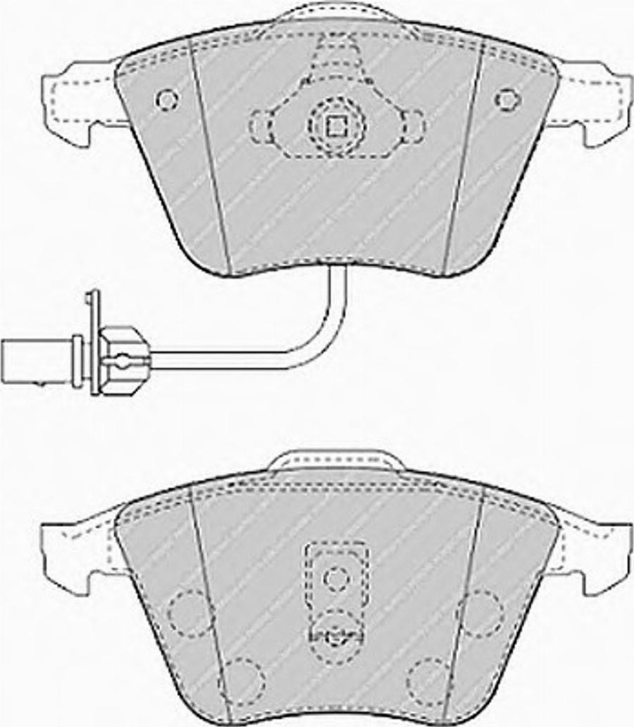 Ferodo FQT1407 - Kit de plaquettes de frein, frein à disque cwaw.fr