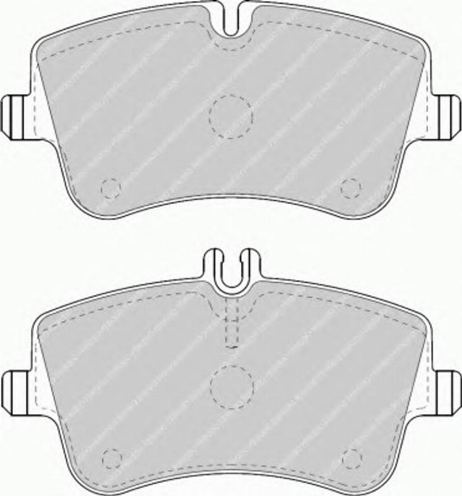 Ferodo FQT1428 - Kit de plaquettes de frein, frein à disque cwaw.fr