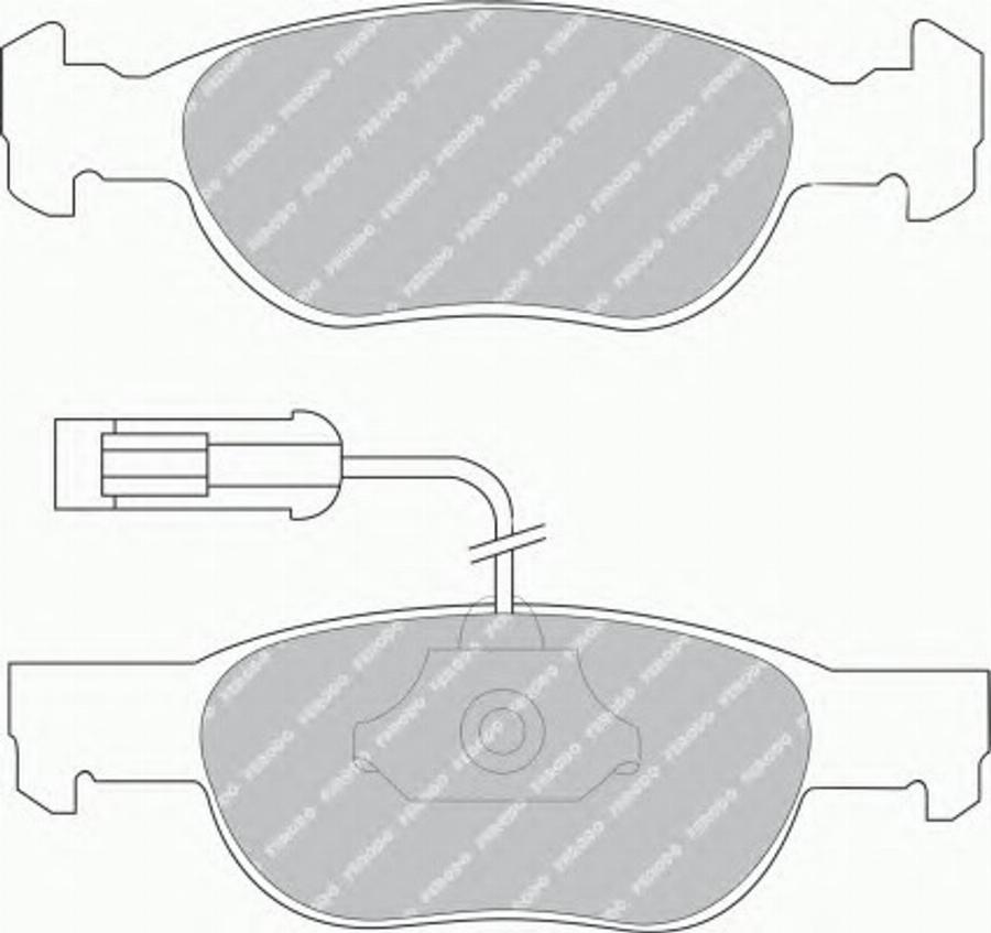 Ferodo FQT1040 - Kit de plaquettes de frein, frein à disque cwaw.fr