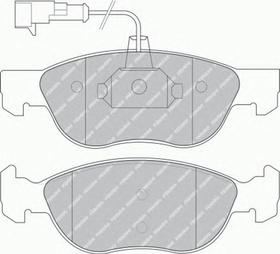 Ferodo FQT1056 - Kit de plaquettes de frein, frein à disque cwaw.fr