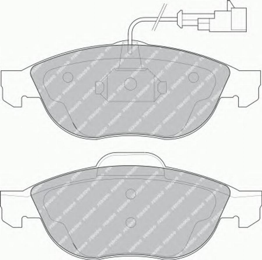 Ferodo FQT1134 - Kit de plaquettes de frein, frein à disque cwaw.fr