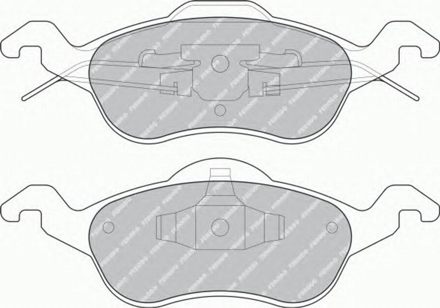 Ferodo FQT1318 - Kit de plaquettes de frein, frein à disque cwaw.fr