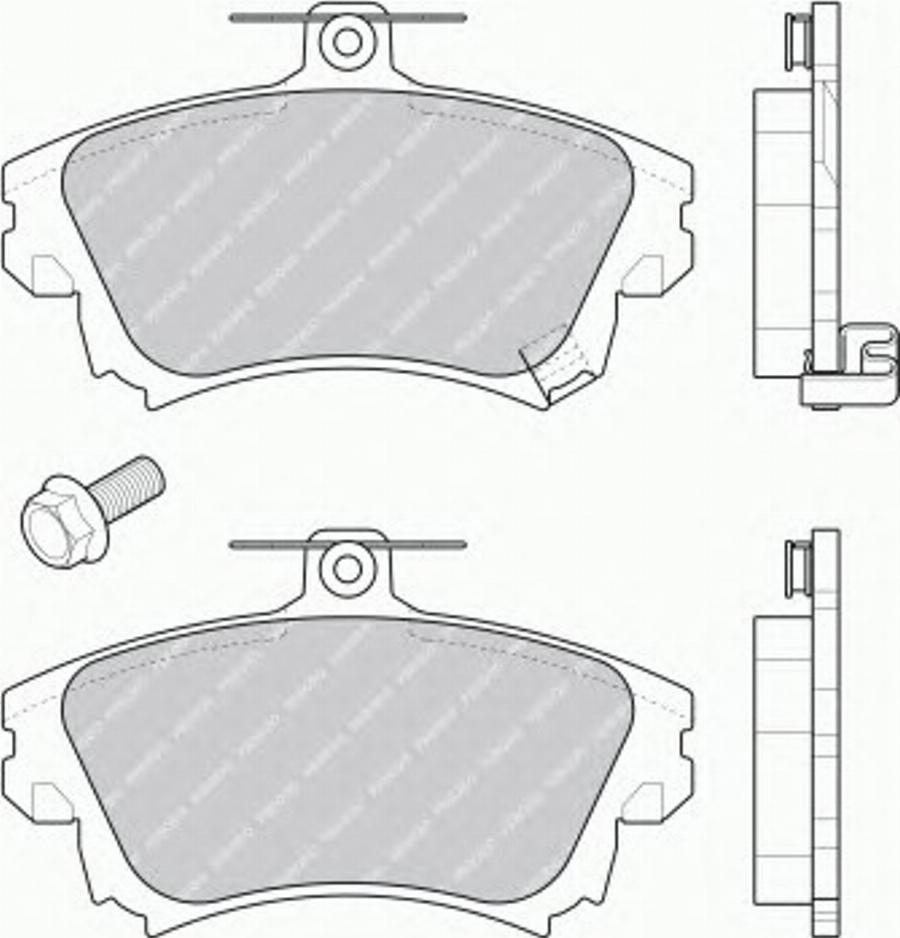 Ferodo FQT1384 - Kit de plaquettes de frein, frein à disque cwaw.fr