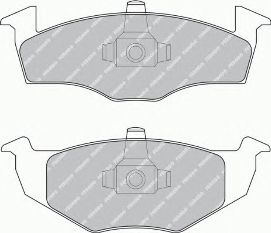 Ferodo FQT1288 - Kit de plaquettes de frein, frein à disque cwaw.fr