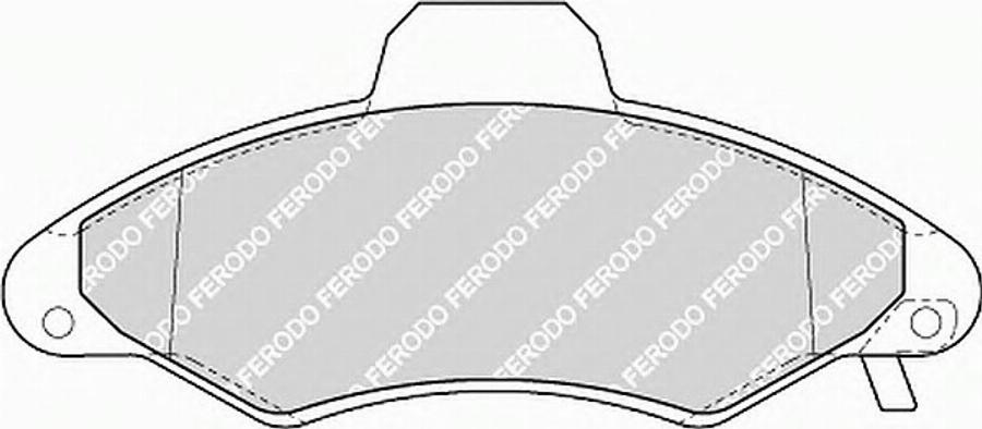 Ferodo FSL1276 - Kit de plaquettes de frein, frein à disque cwaw.fr