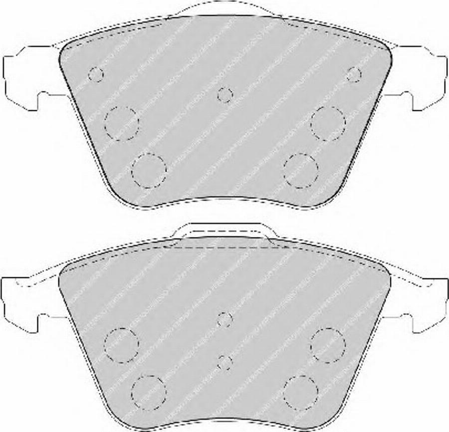 Ferodo FSL1706 - Kit de plaquettes de frein, frein à disque cwaw.fr