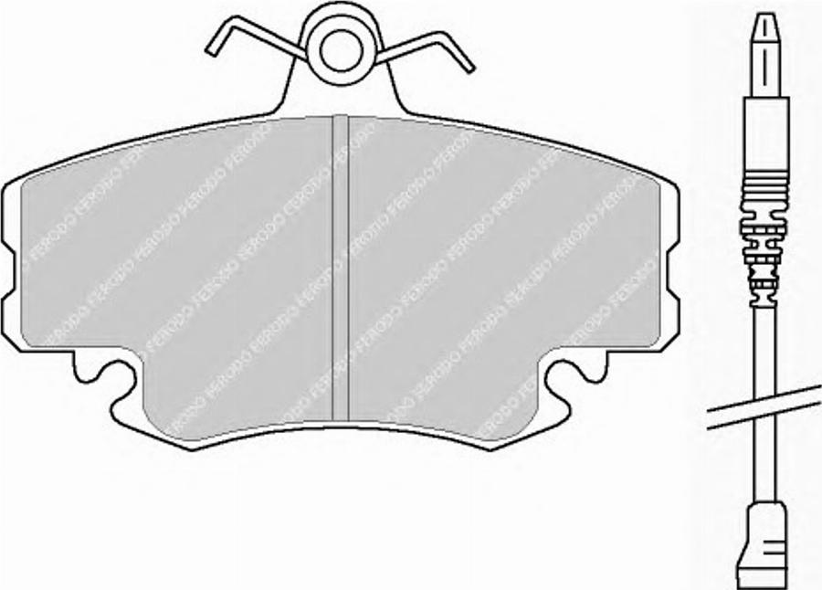 Ferodo FQT845 - Kit de plaquettes de frein, frein à disque cwaw.fr