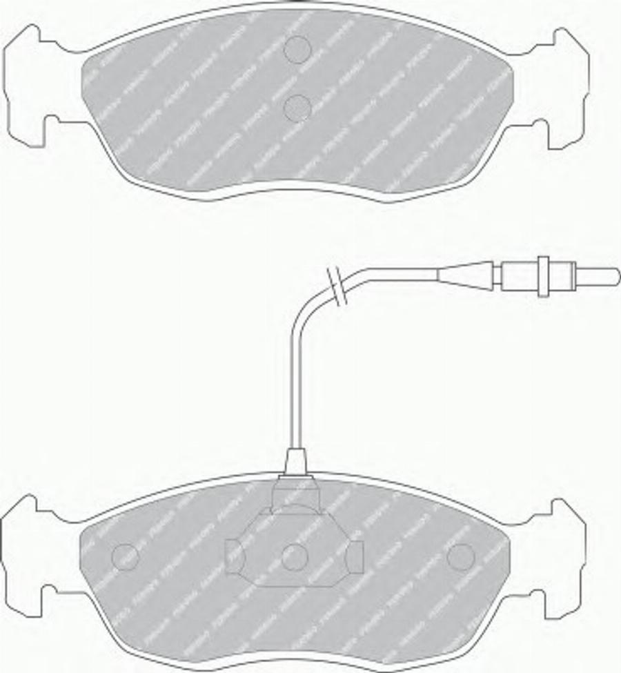 Ferodo FQT876 - Kit de plaquettes de frein, frein à disque cwaw.fr