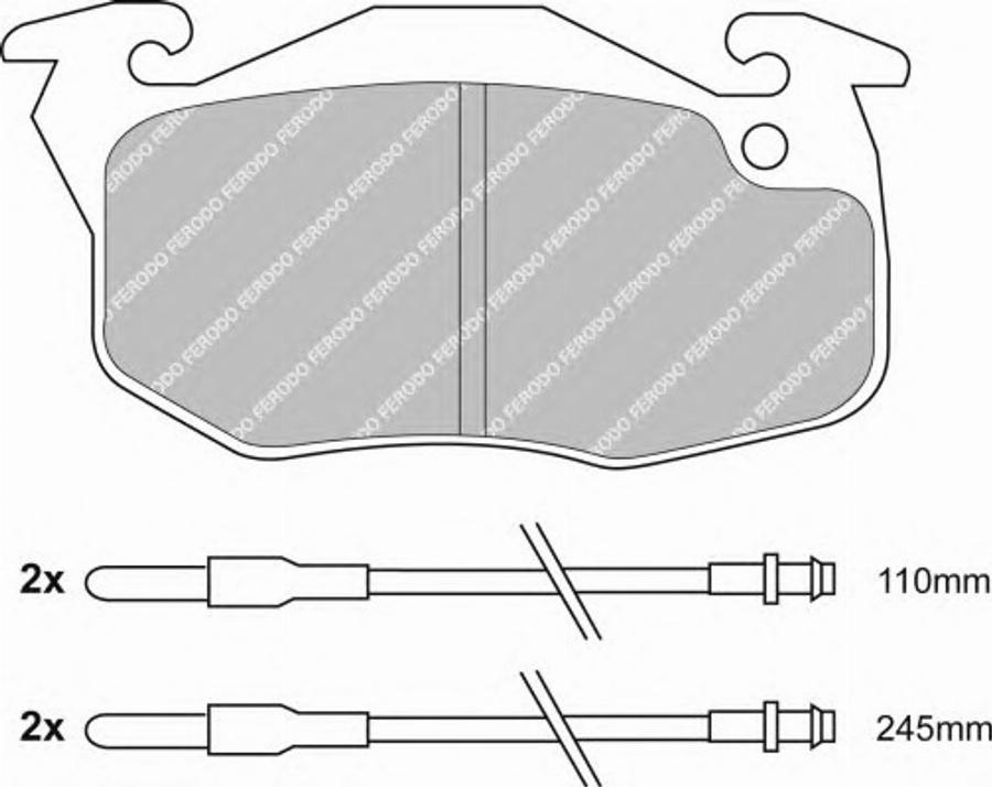 Ferodo FQT729 - Kit de plaquettes de frein, frein à disque cwaw.fr