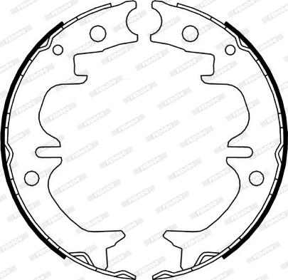 Ferodo FSB4069 - Jeu de mâchoires de frein, frein de stationnement cwaw.fr