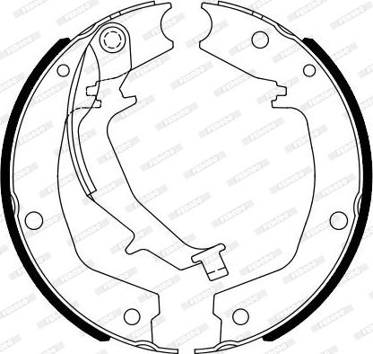 Ferodo FSB4102 - Jeu de mâchoires de frein, frein de stationnement cwaw.fr