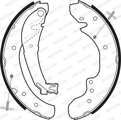 Ferodo FSB534 - Jeu de mâchoires de frein cwaw.fr