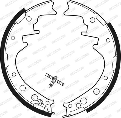 Ferodo FSB184 - Jeu de mâchoires de frein cwaw.fr