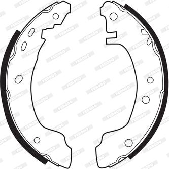 Ferodo FSB308 - Jeu de mâchoires de frein cwaw.fr