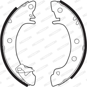 Ferodo FSB215 - Jeu de mâchoires de frein cwaw.fr